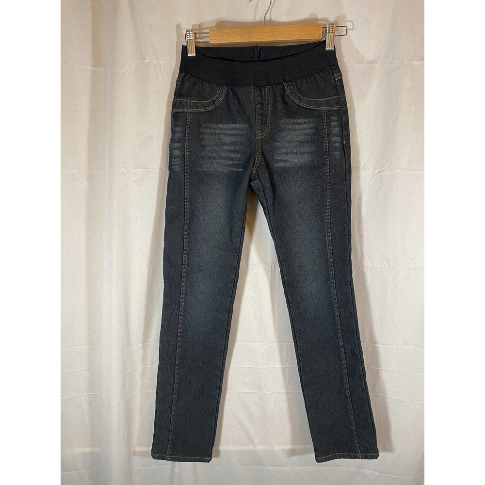 Bangbang Original jeans fleece lined pull on elastic waist dark wash 26X28 women